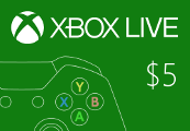 XBOX Live $5 Prepaid Card cover art