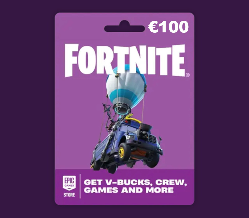 Fortnite EUR 100 PC Epic Games Gift Card FR cover art