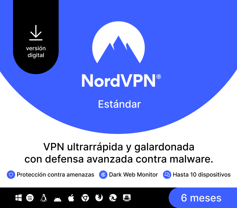 NordVPN Standard ES (6 Months / 10 Devices) cover art