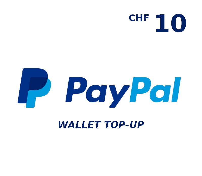 PayPal Wallet CHF 10 Top Up cover art