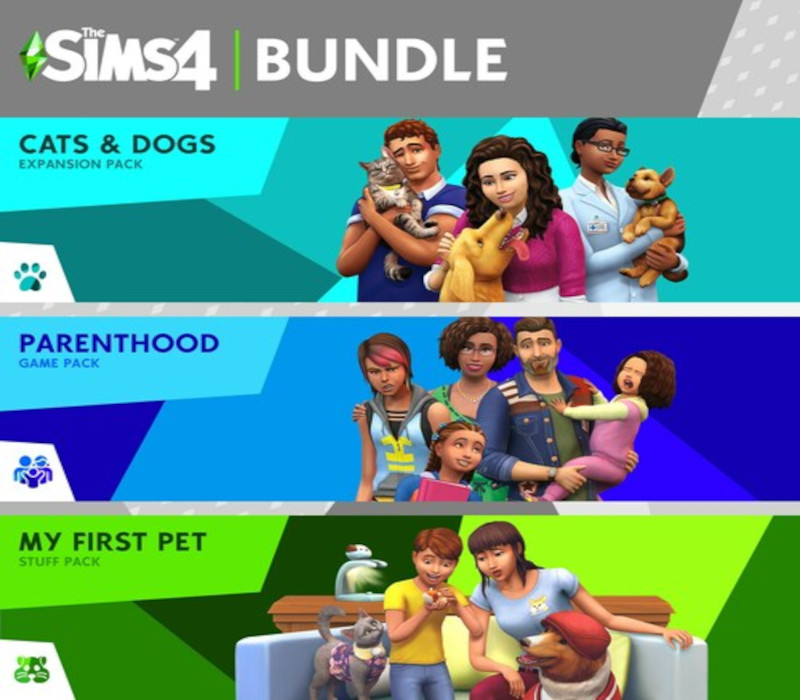 The Sims 4 - The Sims 4 Pet Lovers Bundle DLC cover art