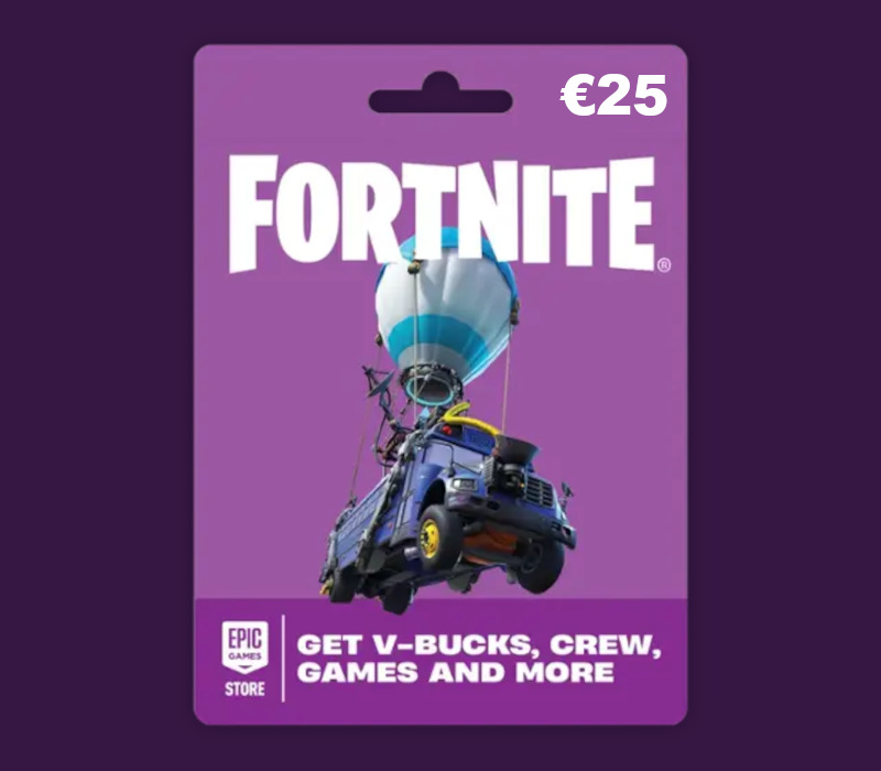 Fortnite EUR 25 PC Epic Games Gift Card DE cover art