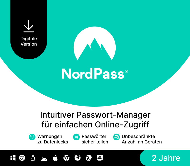 NordPass Premium DE (2 Years / Unlimited Devices) cover art