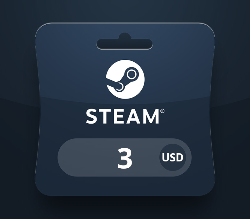 Steam Wallet USD 3 Gift Card cover art