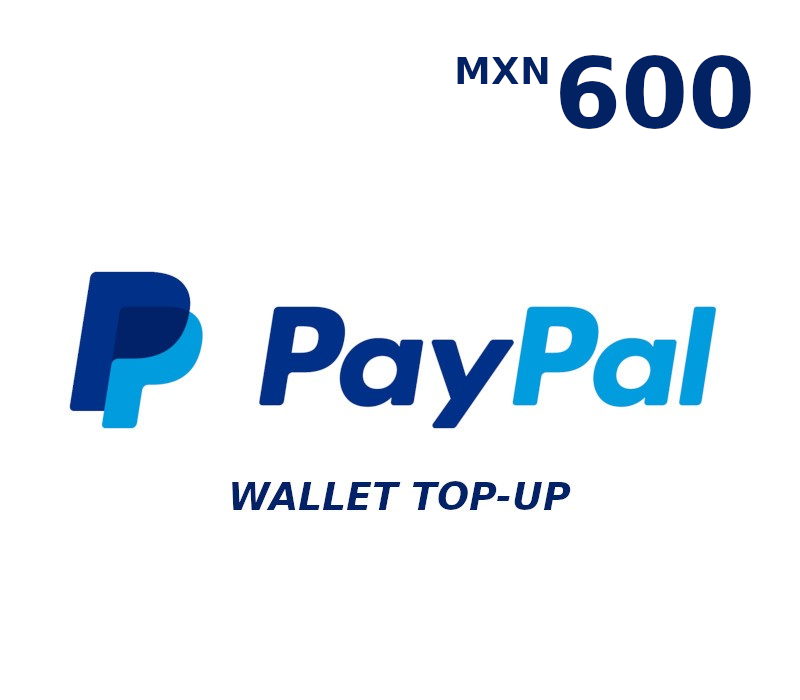 PayPal Wallet MXN 600 Top Up cover art