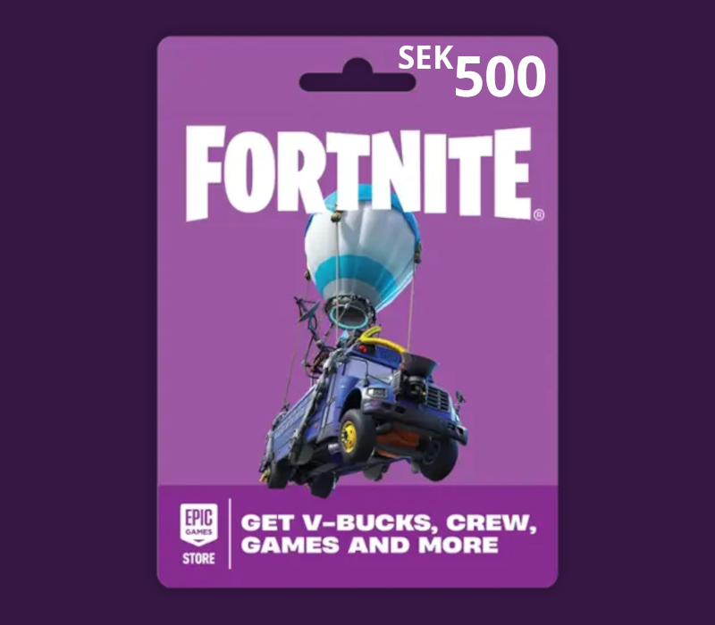 Fortnite SEK 500 PC Epic Games Gift Card SE cover art