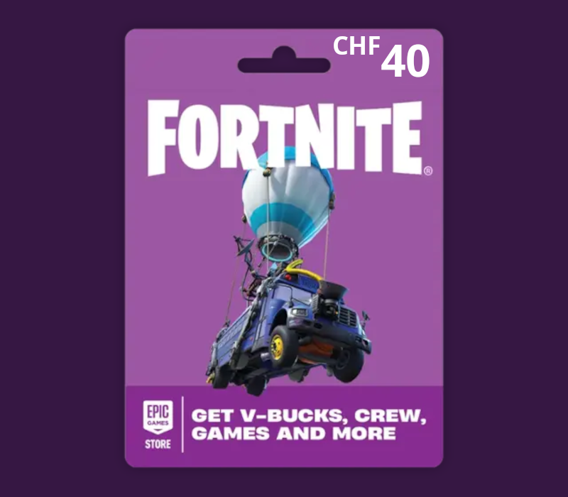 Fortnite CHF 40 PC Epic Games Gift Card CH cover art