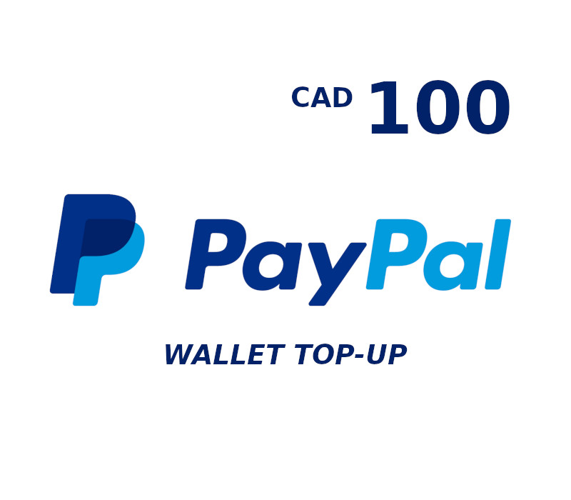 PayPal Wallet 100 CAD Top Up cover art