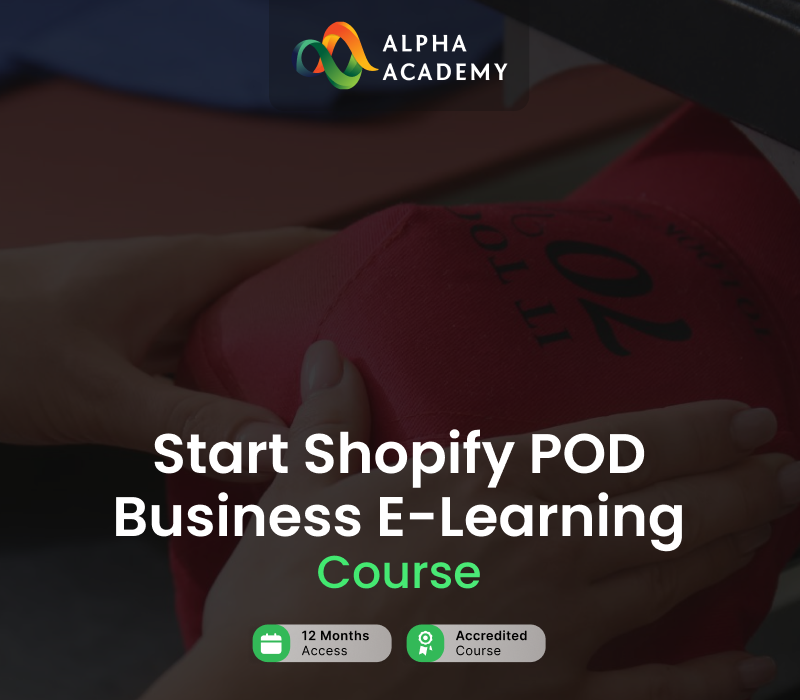 Start Shopify Print On Demand Business Alpha Academy cover art