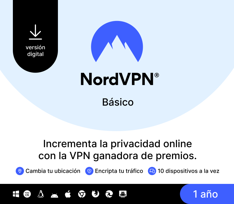 NordVPN Basic ES (1 Year / 10 Devices) cover art