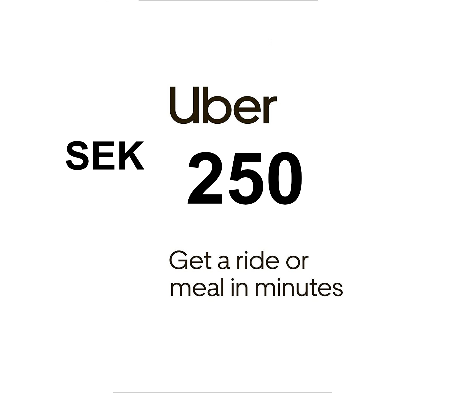 Uber 250 SEK Voucher SE cover art
