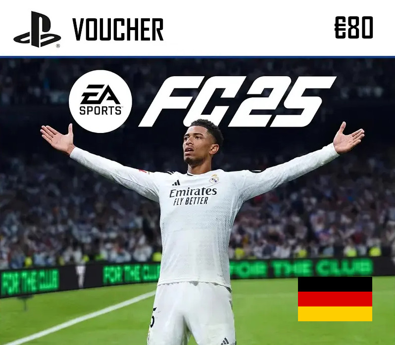 EA SPORTS FC 25 PlayStation Network Card €80 DE cover art