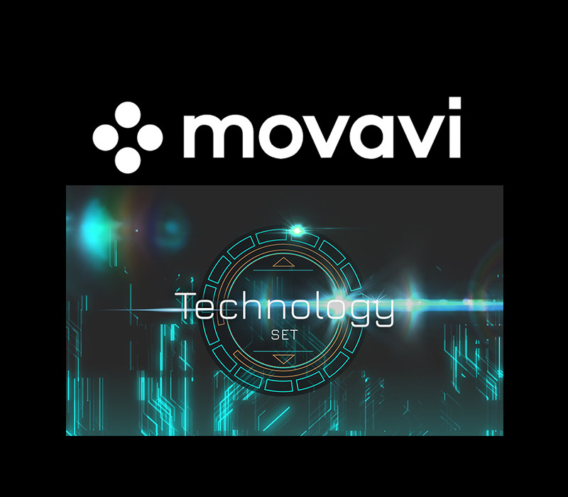 Movavi Video Editor Plus 2021 Effects - Technology Set cover art