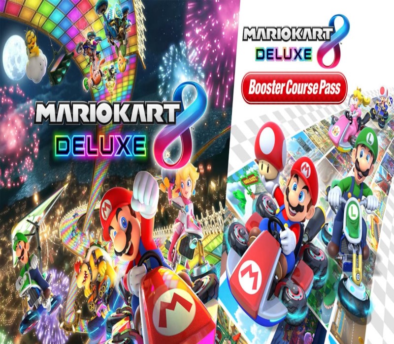 Mario Kart 8 - Deluxe Bundle (Game + Booster Course Pass) Nintendo Switch Access cover art