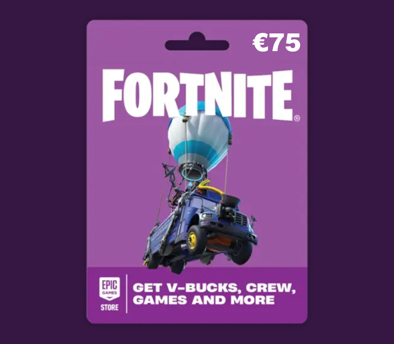 Fortnite EUR 75 PC Epic Games Gift Card DE cover art