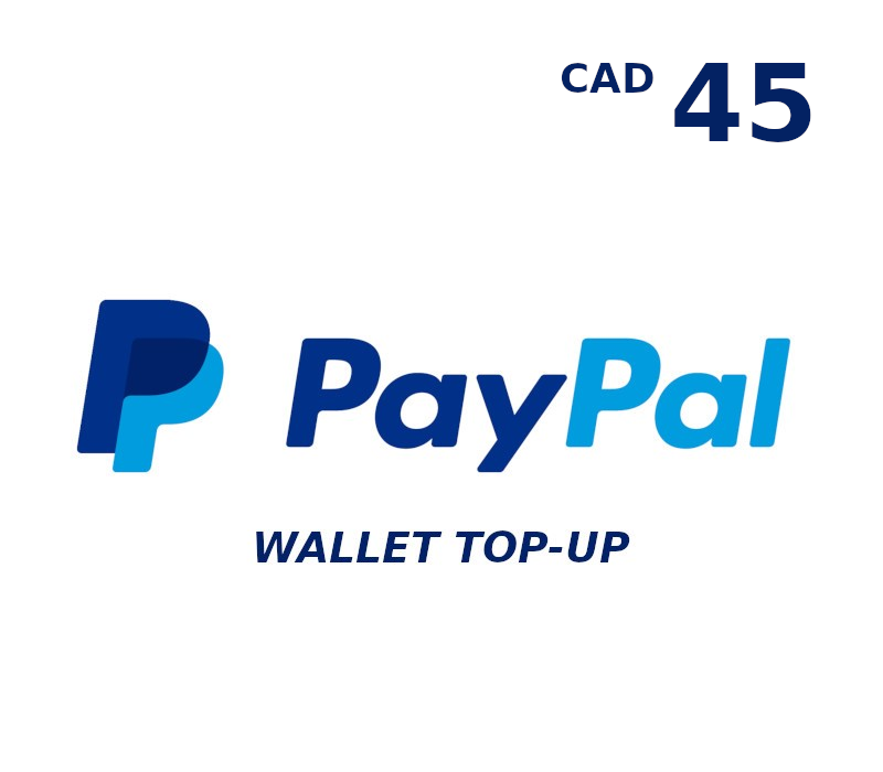 PayPal Wallet CAD 45 Top Up cover art