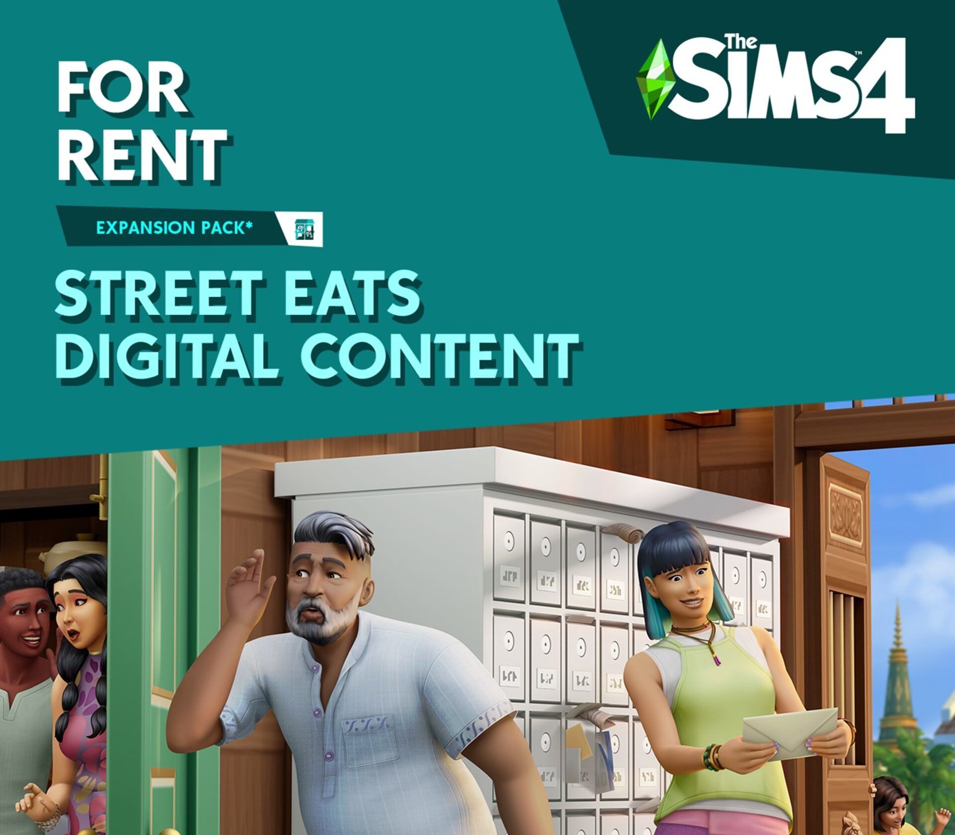 The Sims 4 - For Rent: Street Eats Digital Content DLC cover art