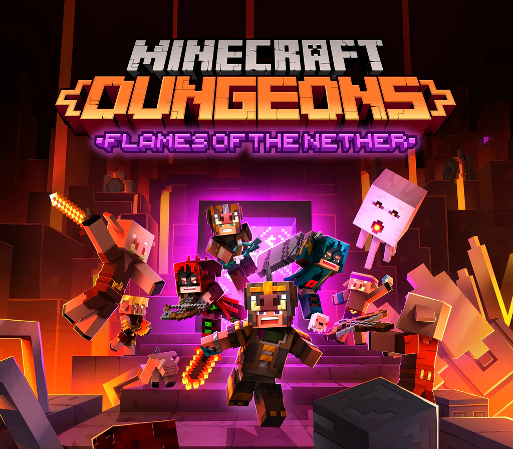 Minecraft Dungeons - Flames of the Nether DLC cover art